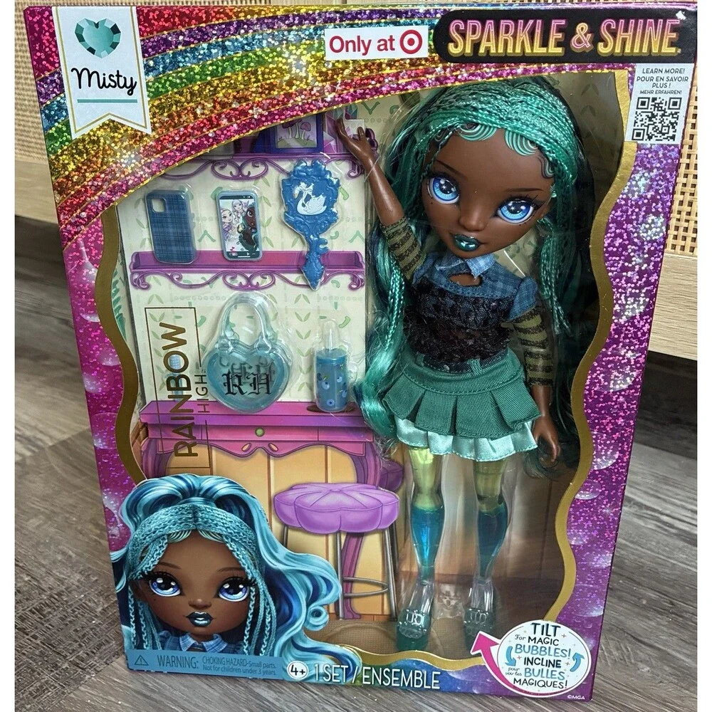 Rainbow High Sparkle & Shine Misty Target Exclusive Fashion Doll NEW MGA